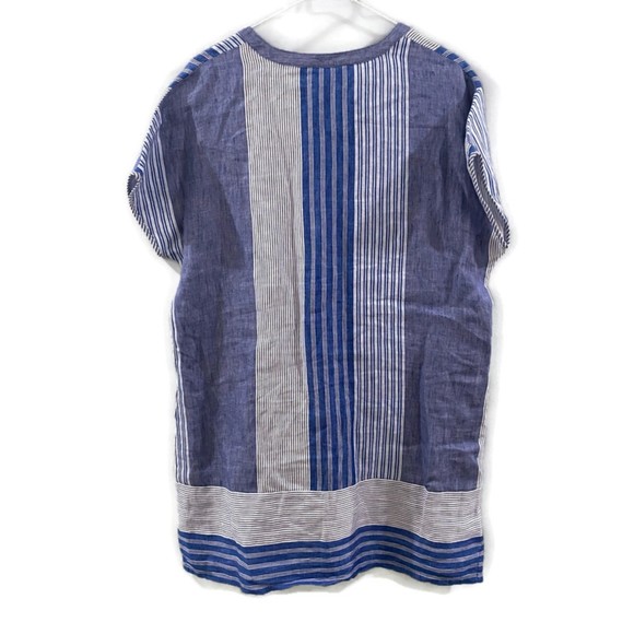 Vineyard Vines Blue and White Striped Swim Coverup - Picture 2 of 5